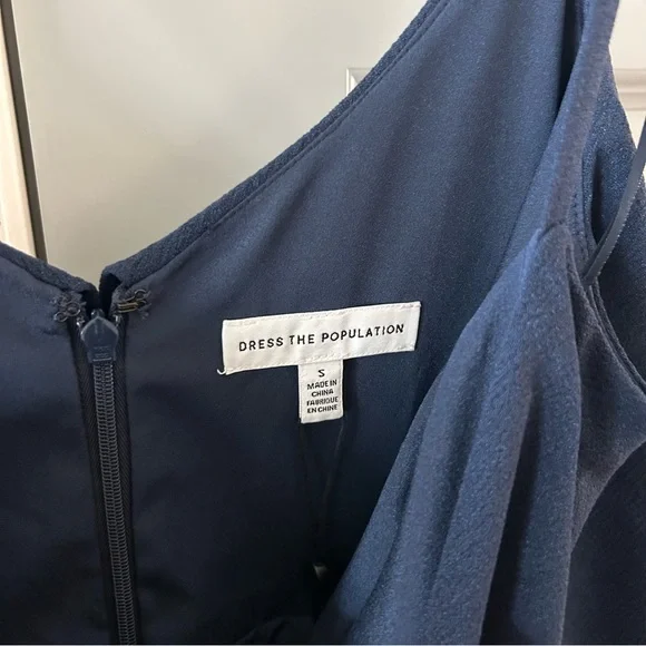 NWT Dress The Population Alondra Dress Midnight Blue - Picture 4 of 6